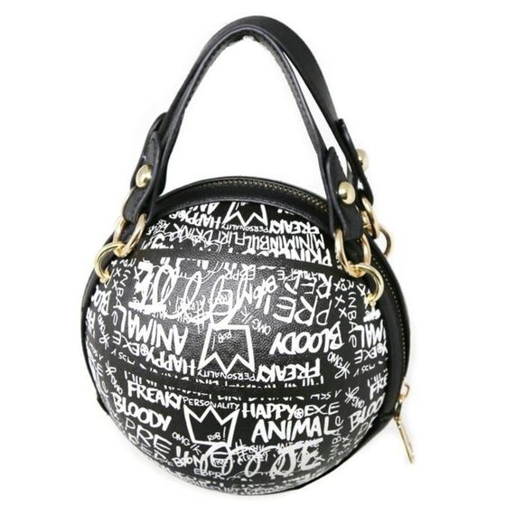Graffiti Basketball Shape Clutch Model 1 - Picture 9 of 14